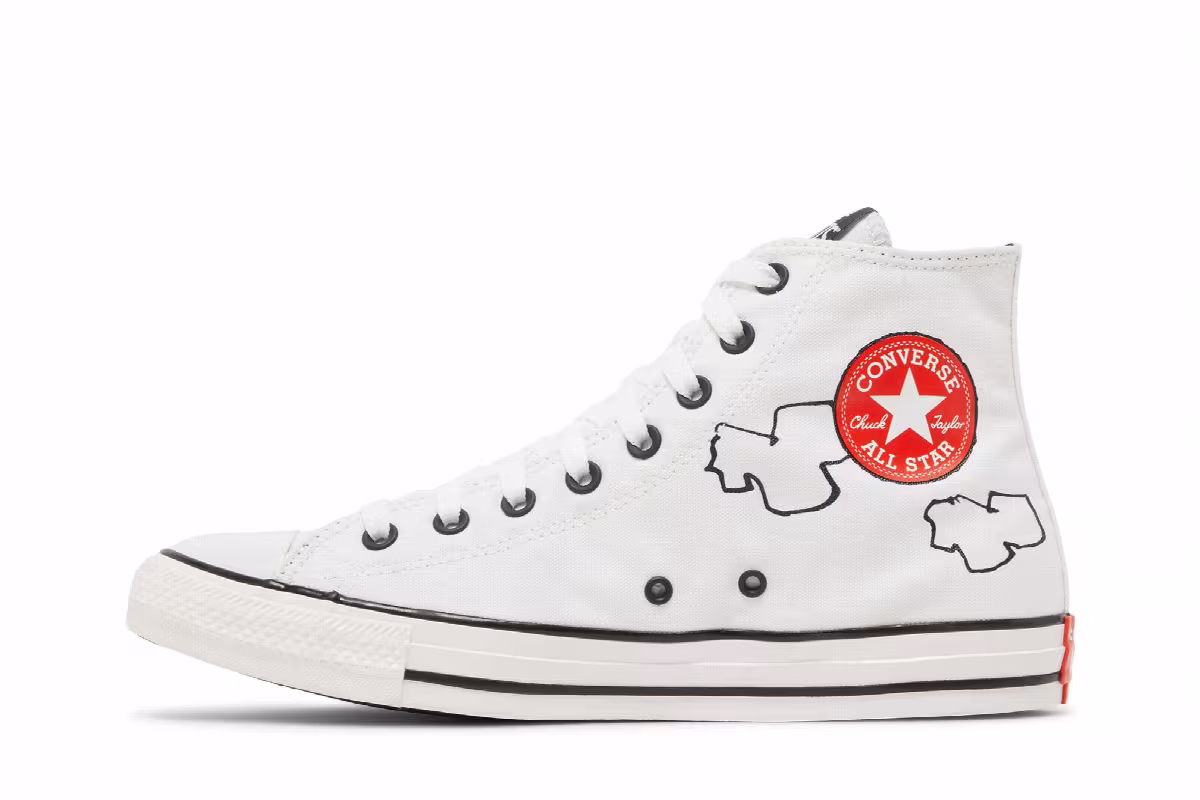 Peanuts x Converse Chuck Taylor All Star High Snoopy and Woodstock, view 4