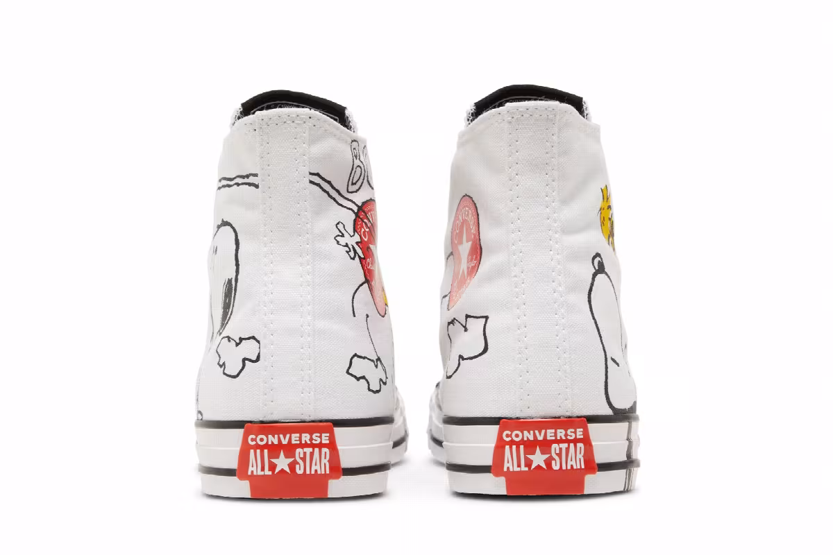Peanuts x Converse Chuck Taylor All Star High Snoopy and Woodstock, view 7
