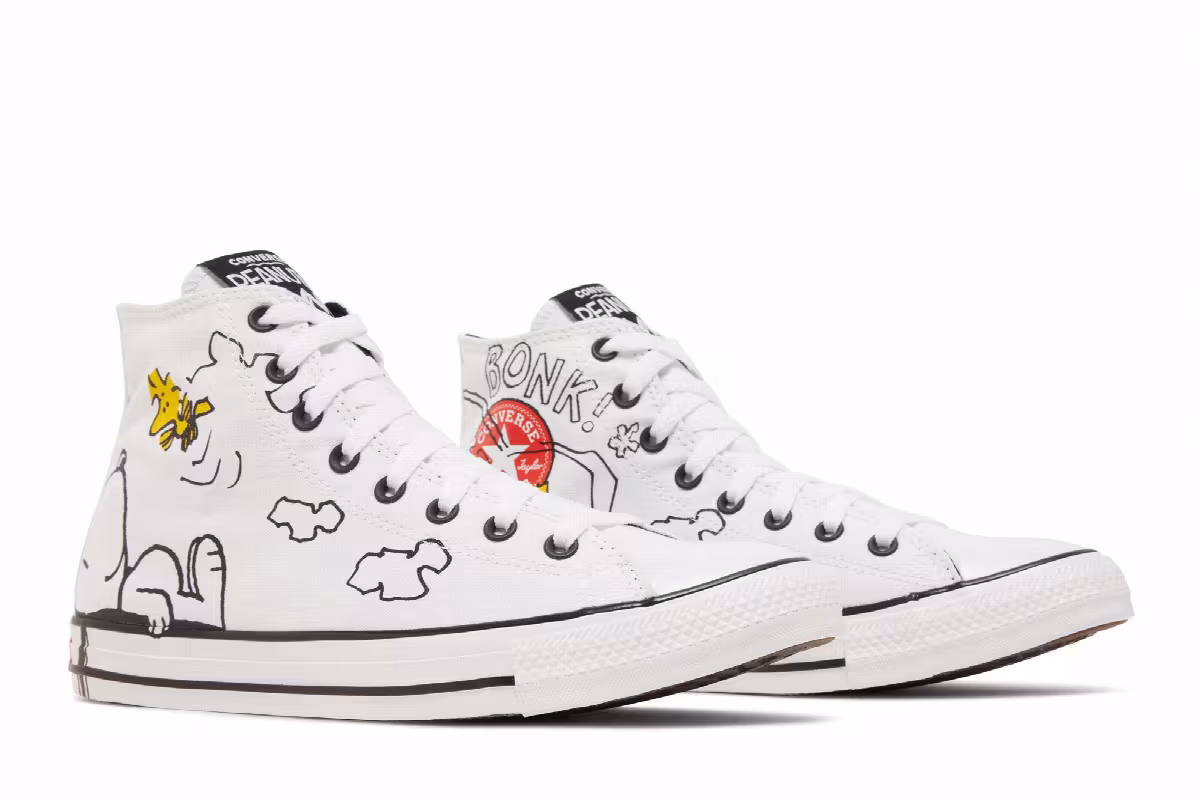 Peanuts x Converse Chuck Taylor All Star High Snoopy and Woodstock, view 9