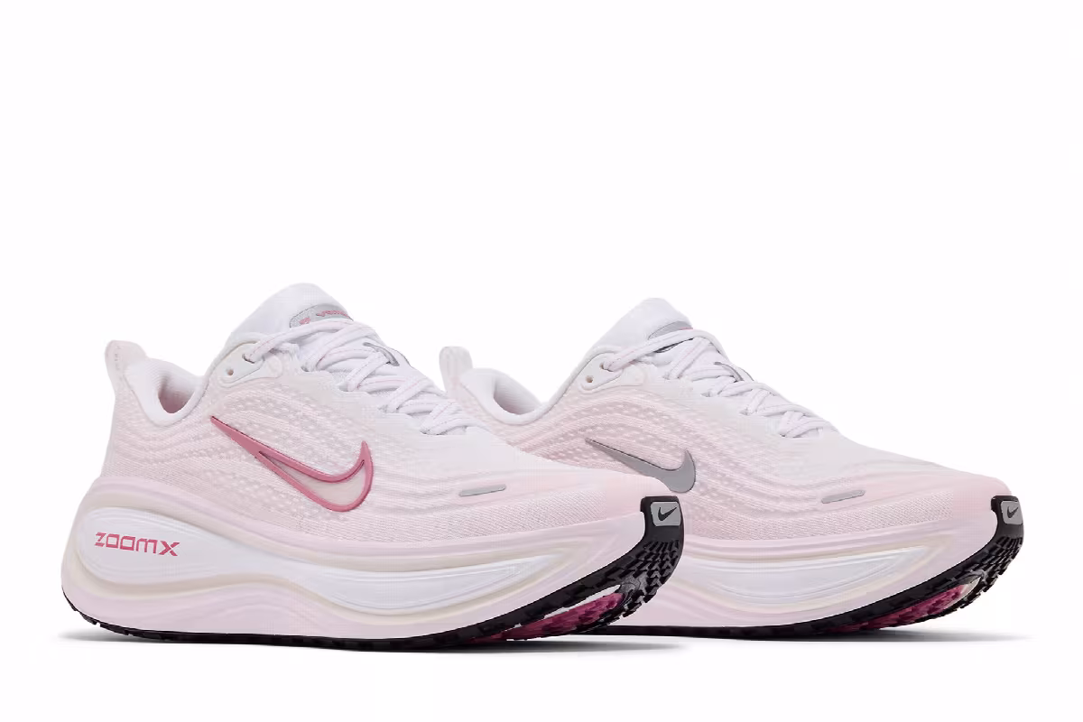 Nike Women's Vomero Plus White Pearl Pink, view 9