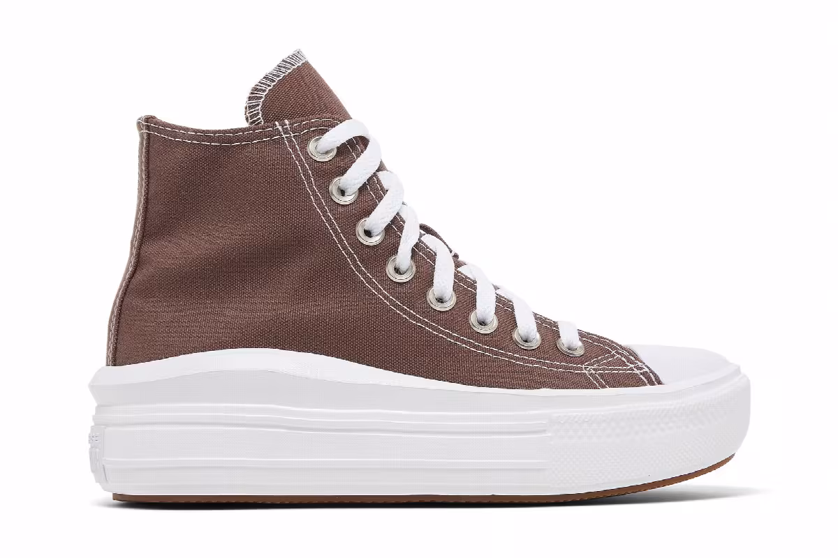 Converse Women's Chuck Taylor All Star Move Platform High Brazil Nut, view 2