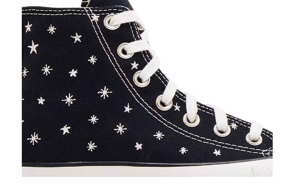 Converse Women's Chuck Taylor All Star High Embroidered Stars, view 3