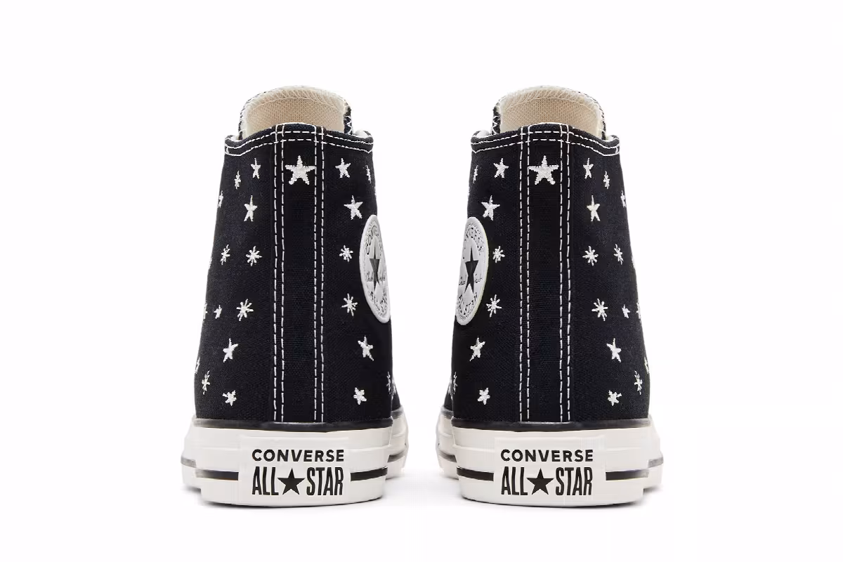 Converse Women's Chuck Taylor All Star High Embroidered Stars, view 7