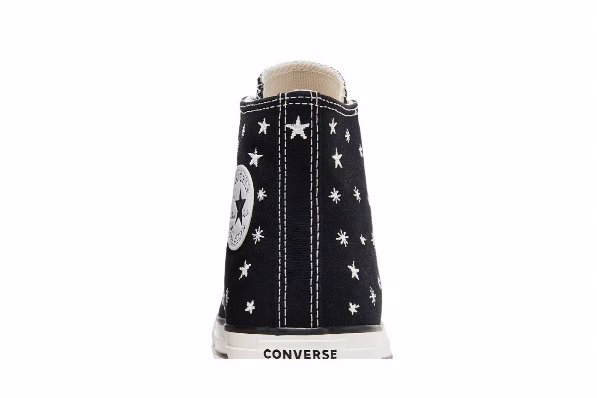Converse Women's Chuck Taylor All Star High Embroidered Stars, view 8