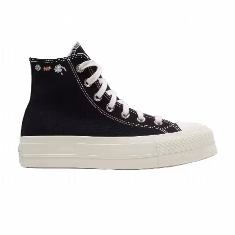 Converse Wmns Chuck Taylor All Star Lift Platform High 'Embroidered Floral - Black'
