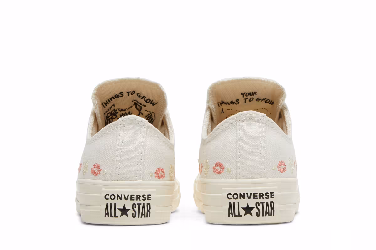 Converse Women's Chuck Taylor All Star Low Embroidered Floral - Egret, view 7