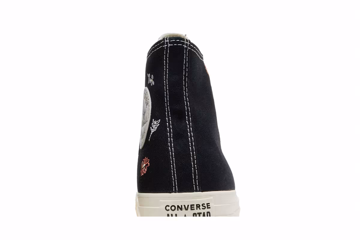 Converse Women's Chuck Taylor All Star High Embroidered Floral - Black, view 8