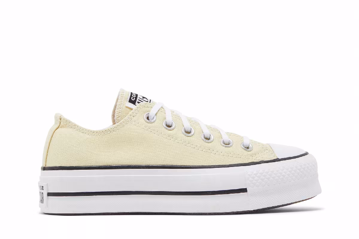 Converse Women's Chuck Taylor All Star Lift Platform Low Seasonal Color - Lemon Drop, view 2