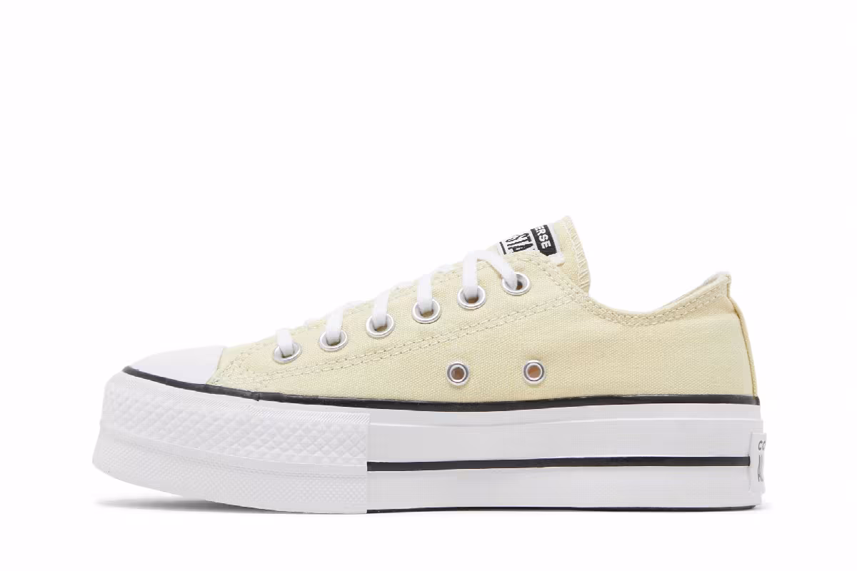 Converse Women's Chuck Taylor All Star Lift Platform Low Seasonal Color - Lemon Drop, view 4