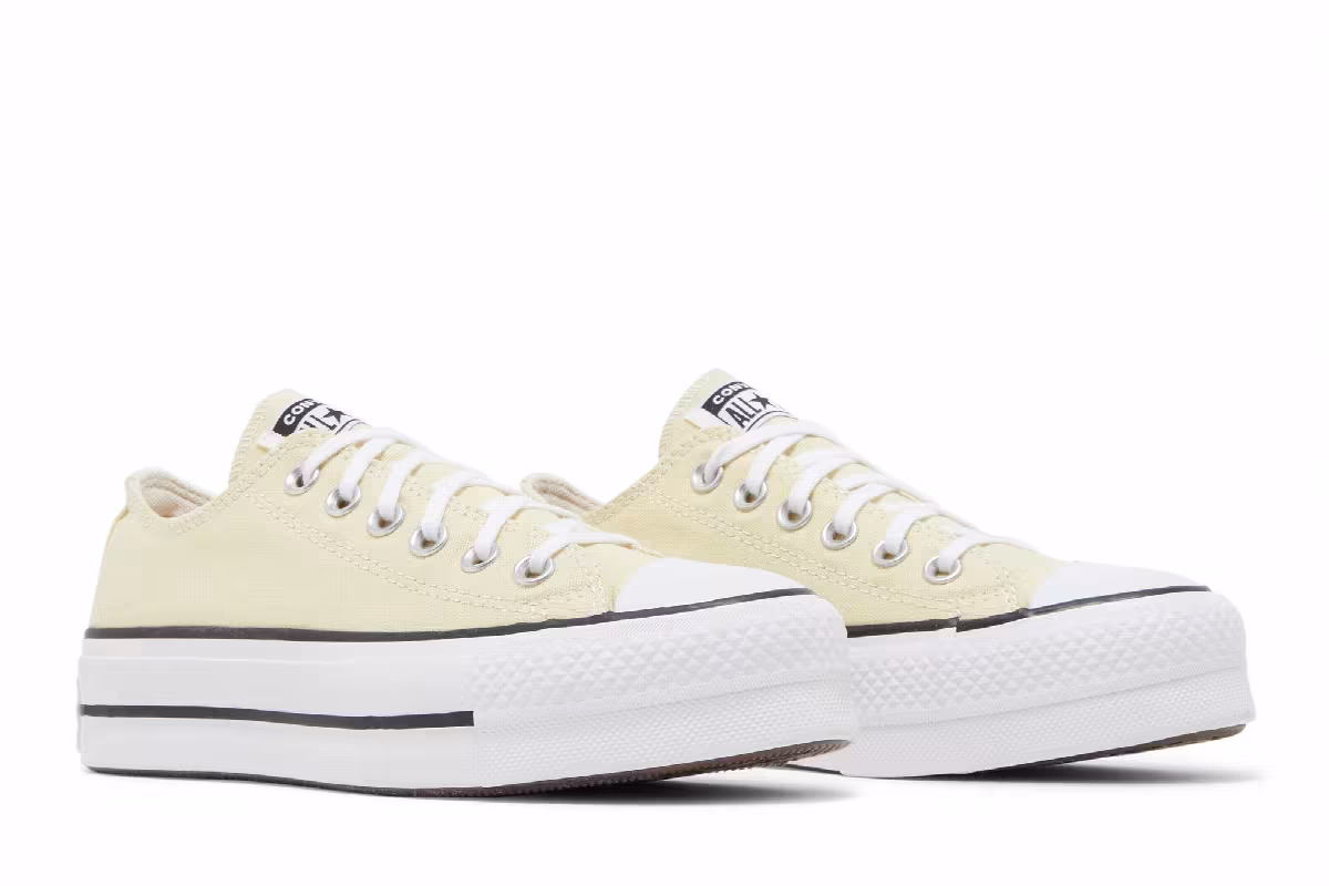 Converse Women's Chuck Taylor All Star Lift Platform Low Seasonal Color - Lemon Drop, view 9