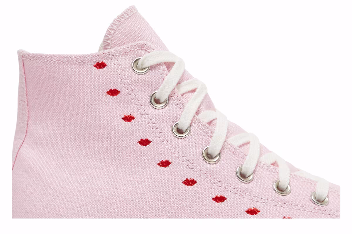 Converse Women's Chuck Taylor All Star High Embroidered Hearts - Cherry Blossom, view 3
