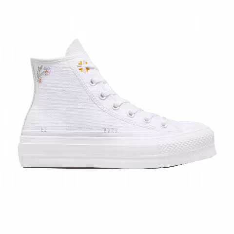 Converse Wmns Chuck Taylor All Star Lift Platform High 'Autumn Embroidery - White'