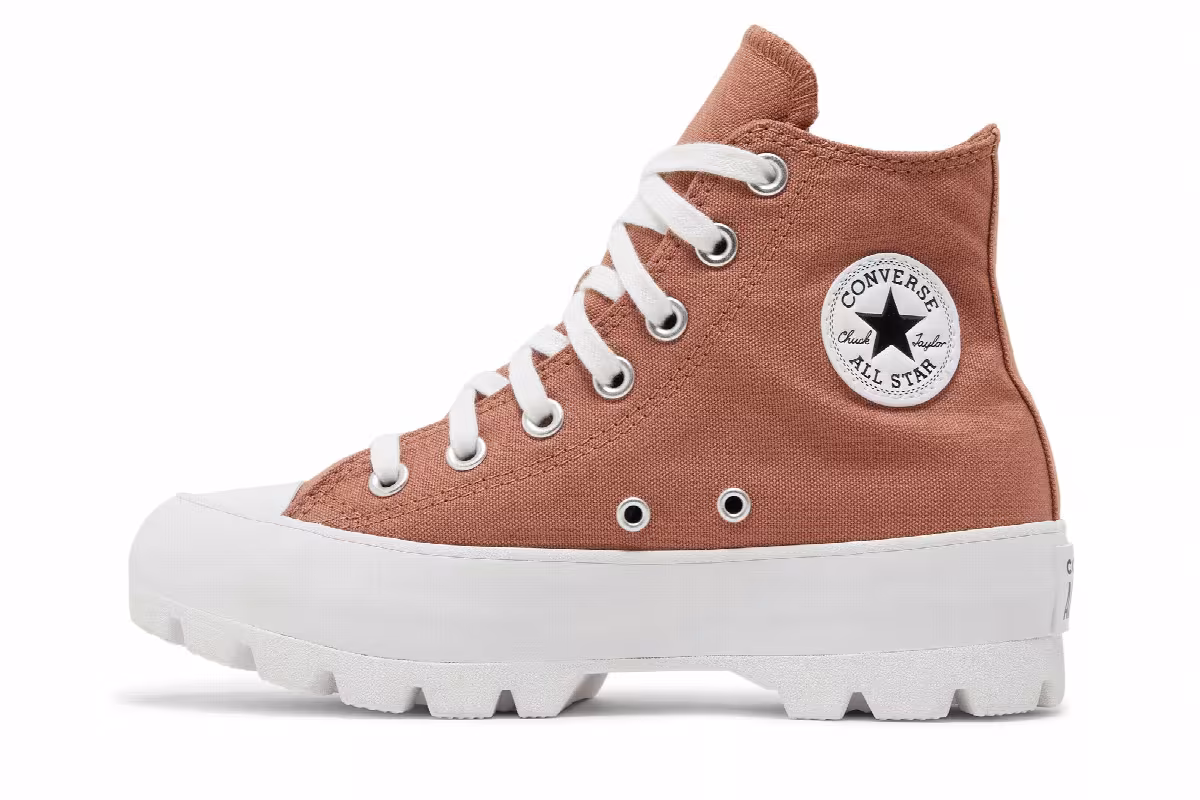 Converse Women's Chuck Taylor All Star Lugged High Seasonal Color - Mineral Clay, view 4