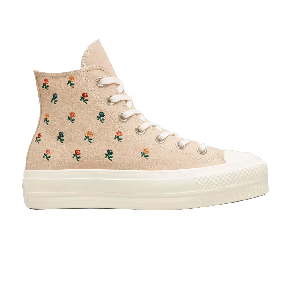 Converse Women's Chuck Taylor All Star Lift Platform High Embroidered Roses
