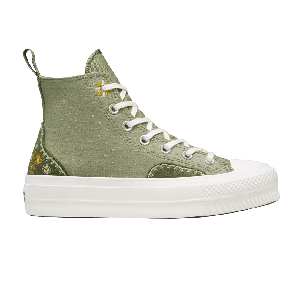 Converse Women's Chuck Taylor All Star Lift Platform High Autumn Embroidery - Light Field Surplus