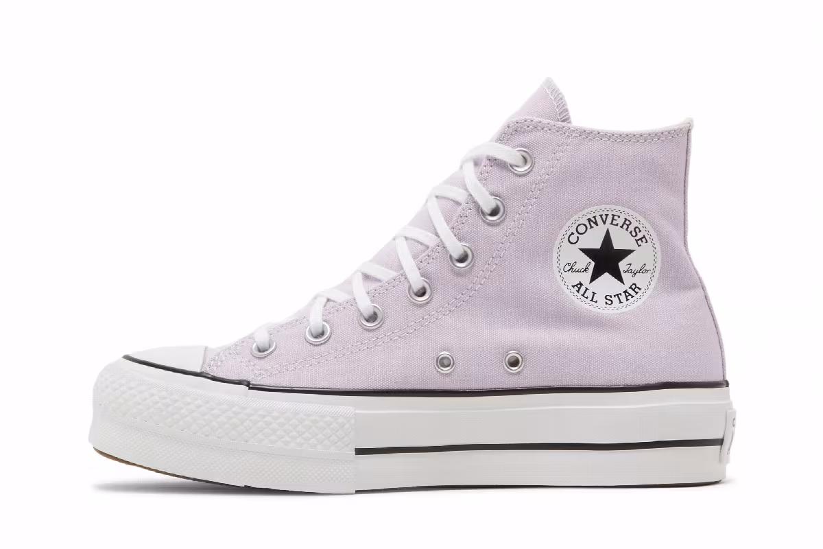 Converse Women's Chuck Taylor All Star Lift Platform Seasonal Color - Pale Amethyst, view 4