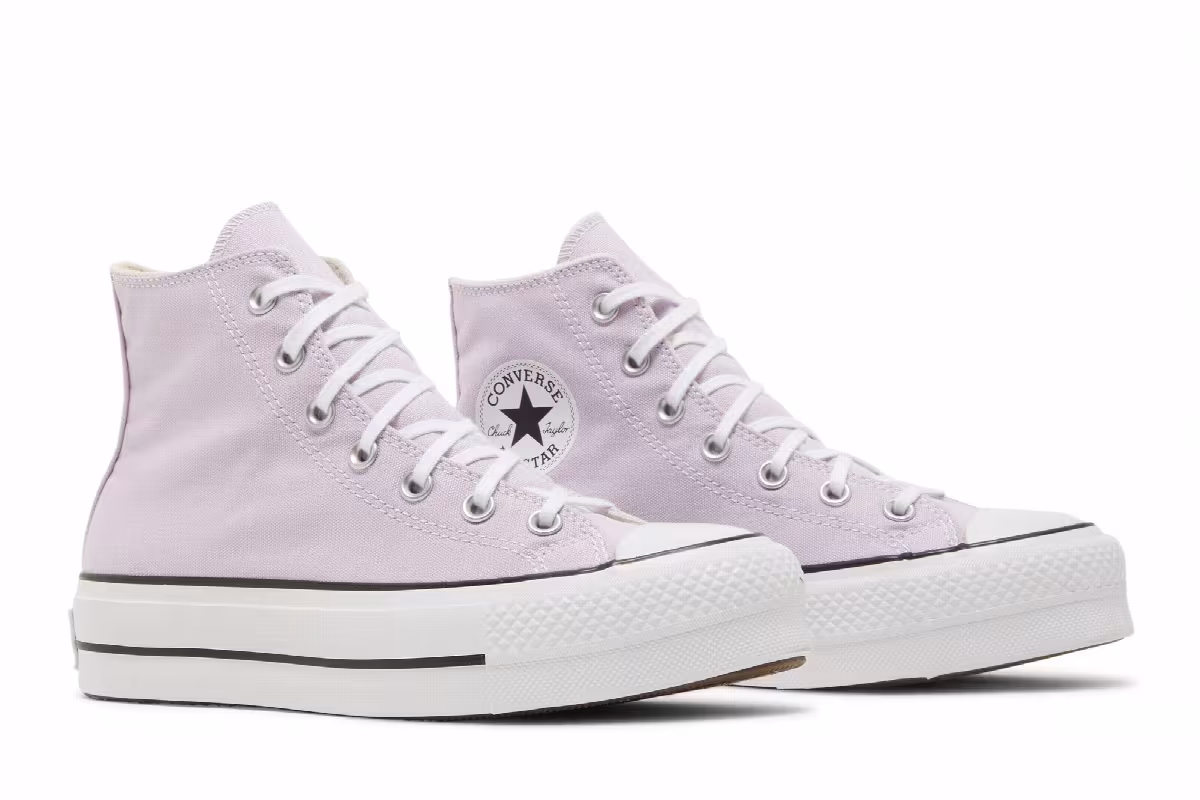 Converse Women's Chuck Taylor All Star Lift Platform Seasonal Color - Pale Amethyst, view 9