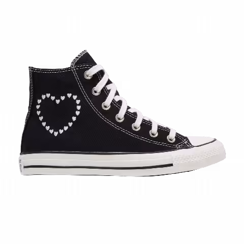 Converse Wmns Chuck Taylor All Star High 'Embroidered Hearts - Black'