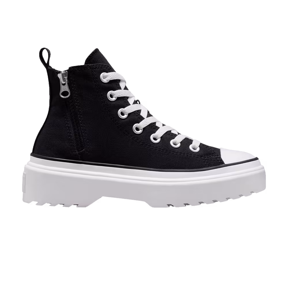 Converse Chuck Taylor All Star Lugged Lift Platform High GS Black White