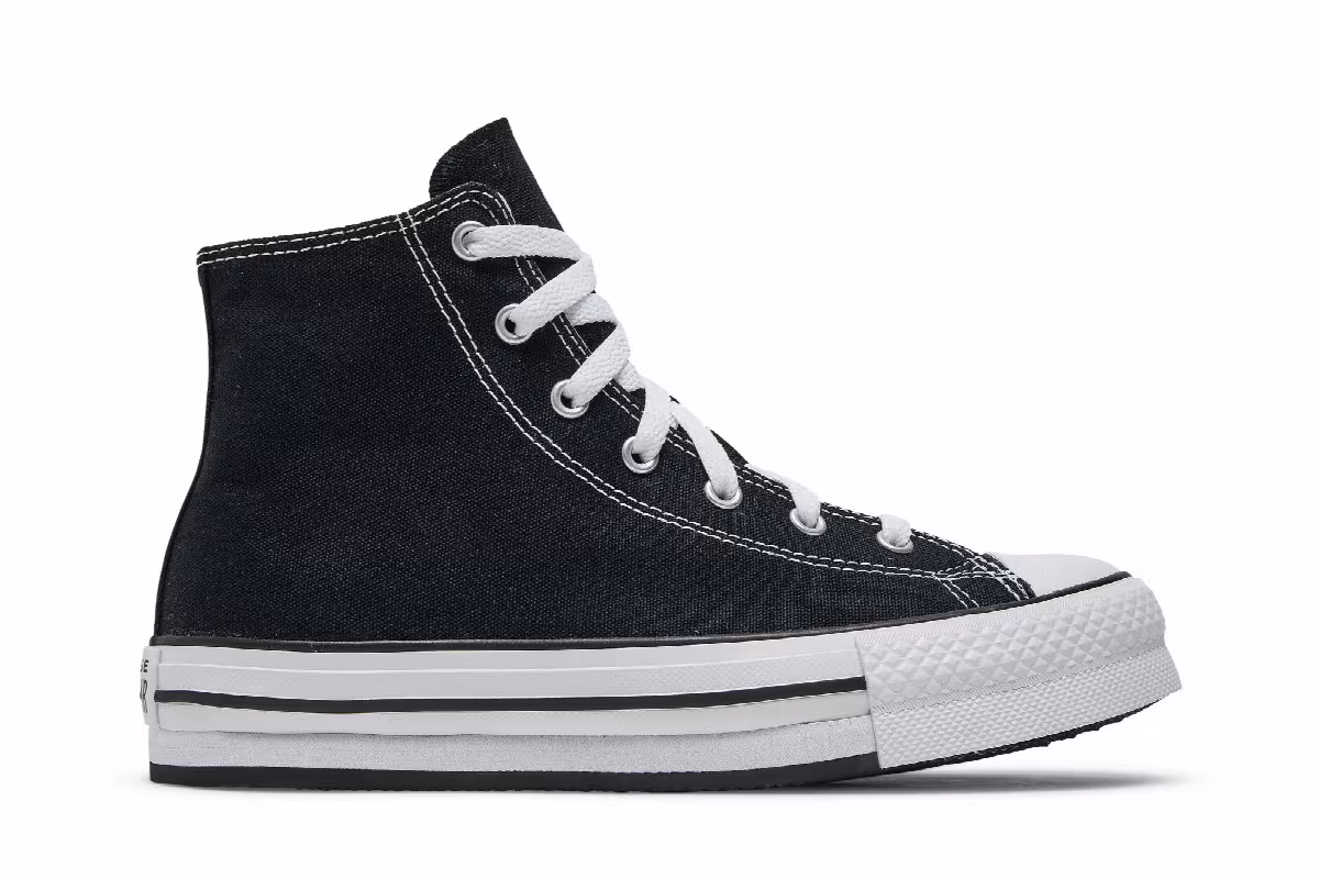 Converse Chuck Taylor All Star Lift Platform Canvas High GS Black, view 2