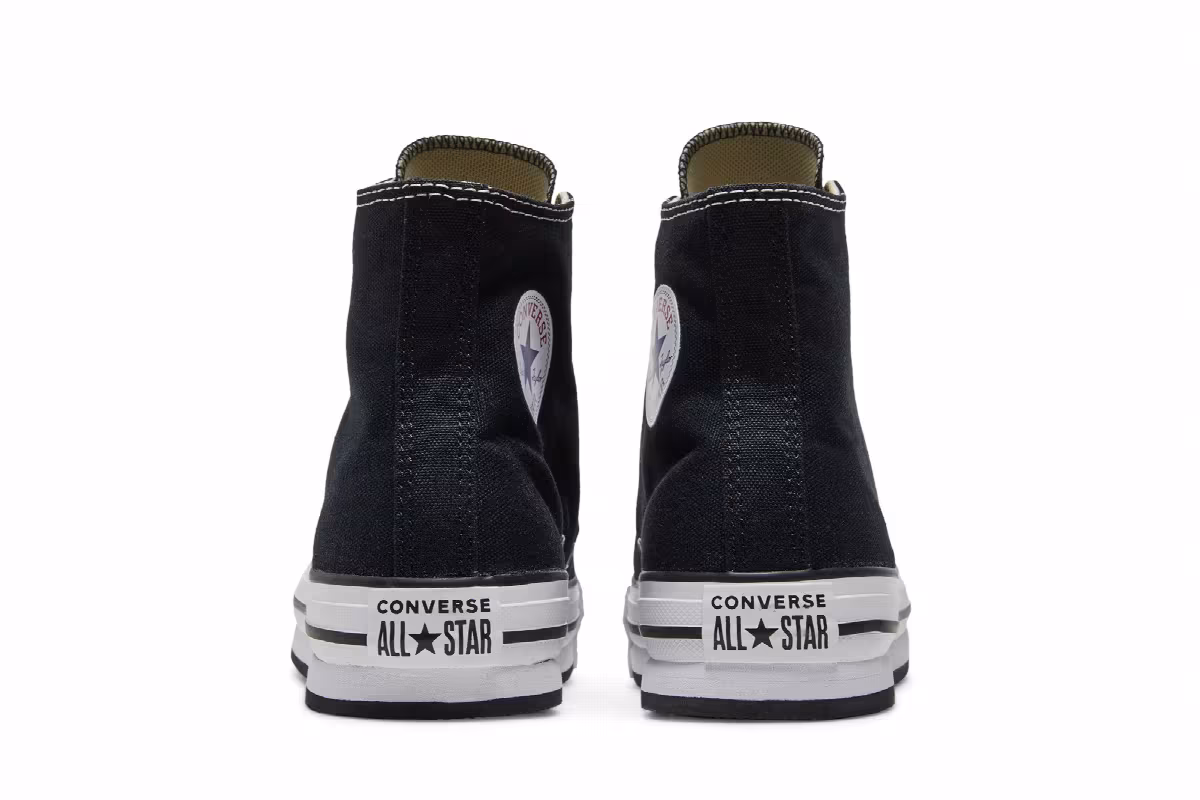 Converse Chuck Taylor All Star Lift Platform Canvas High GS Black, view 7