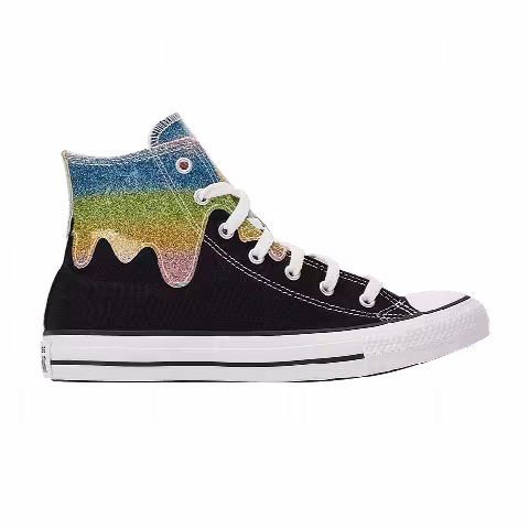 Converse Chuck Taylor All Star High GS 'Glitter Drip - Black'