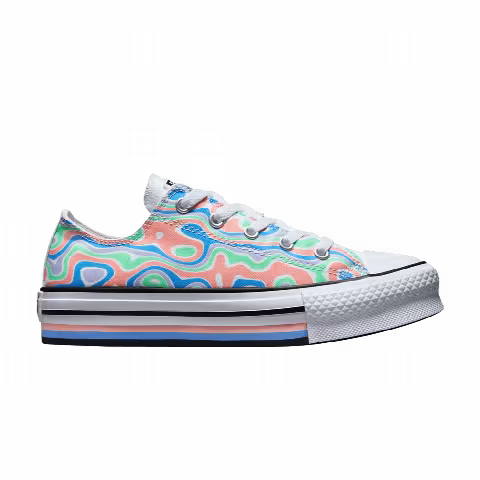 Converse Chuck Taylor All Star Lift Platform Low GS 'Color Swirl'