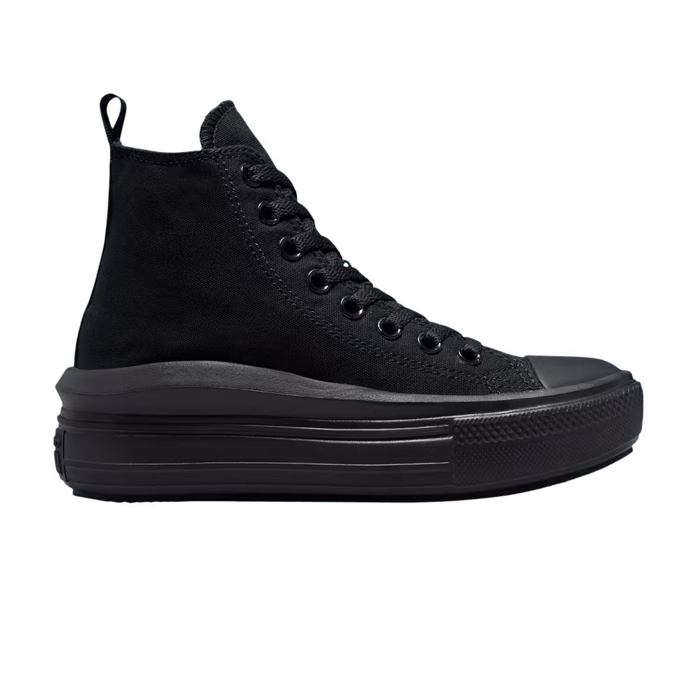 Converse Chuck Taylor All Star Move Platform GS Black Dark Smoke Grey
