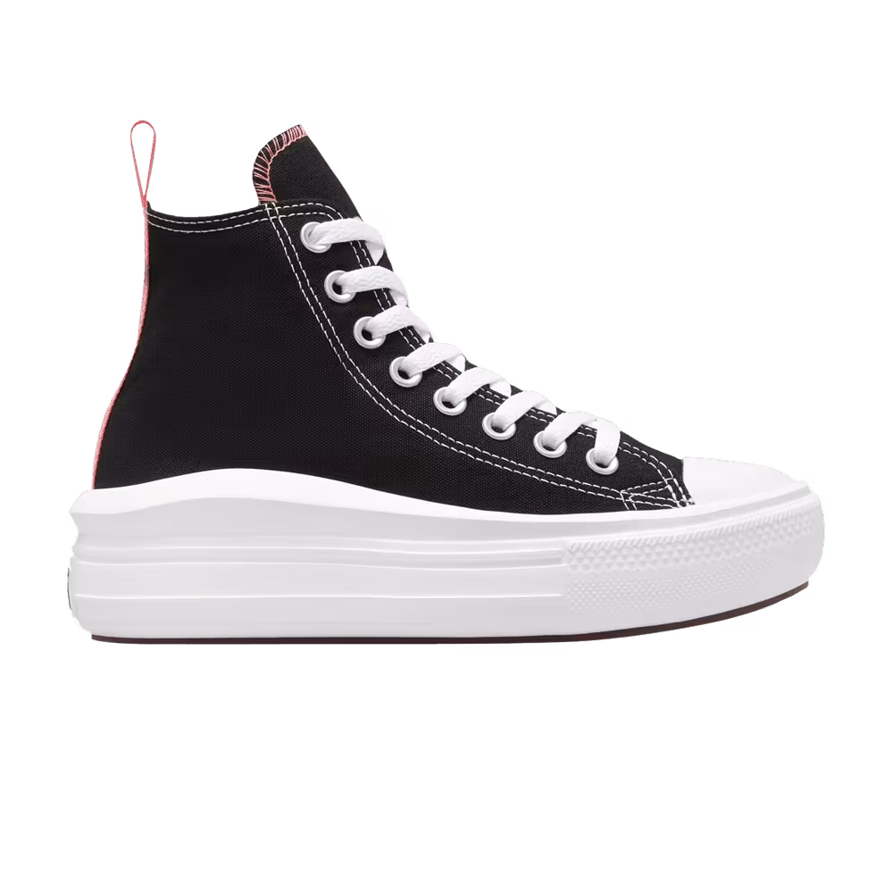 Converse Chuck Taylor All Star Move High GS Black Pink Salt