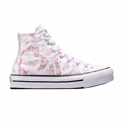 Converse Chuck Taylor All Star EVA Lift Platform High GS 'Butterfly Shine - White'