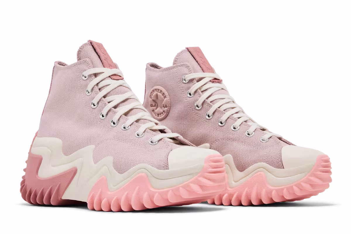 Converse Run Star Motion Platform High Stone Mauve, view 9