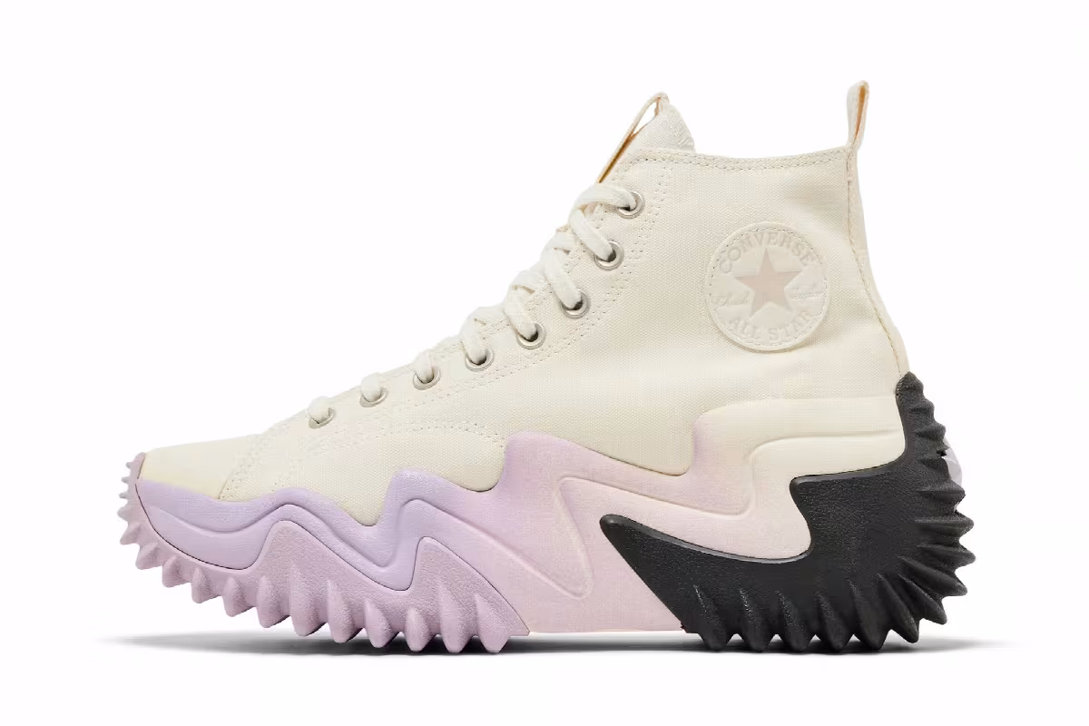 Converse Run Star Motion Platform Ombre Egret Pale Amethyst, view 4