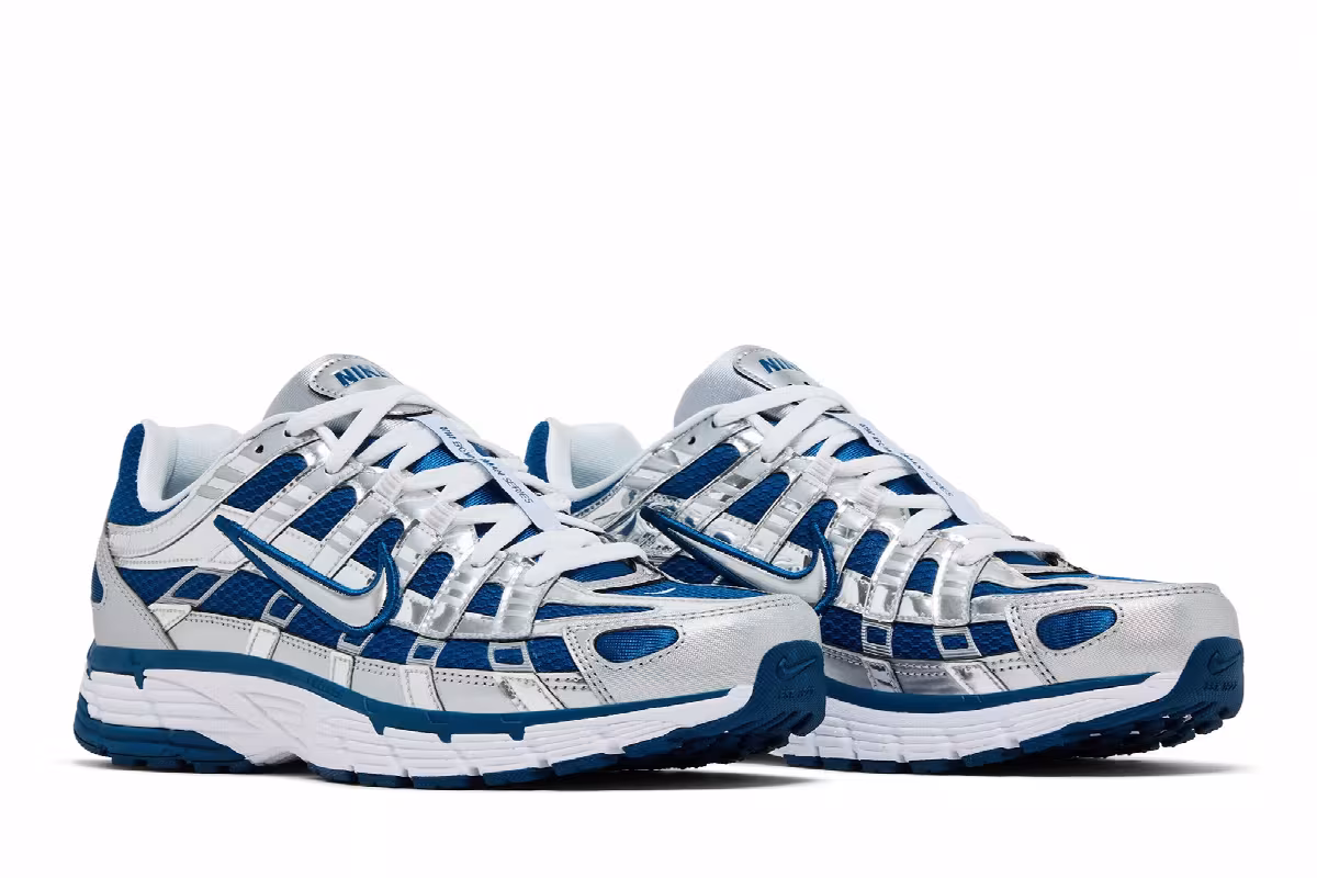 Nike P-6000 Court Blue White, view 9