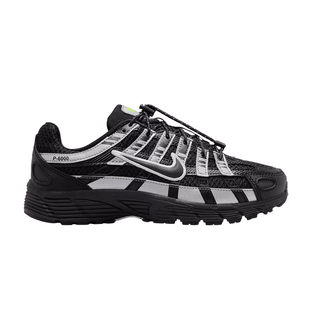 Nike P-6000 GS Black Metallic Silver Volt Ice