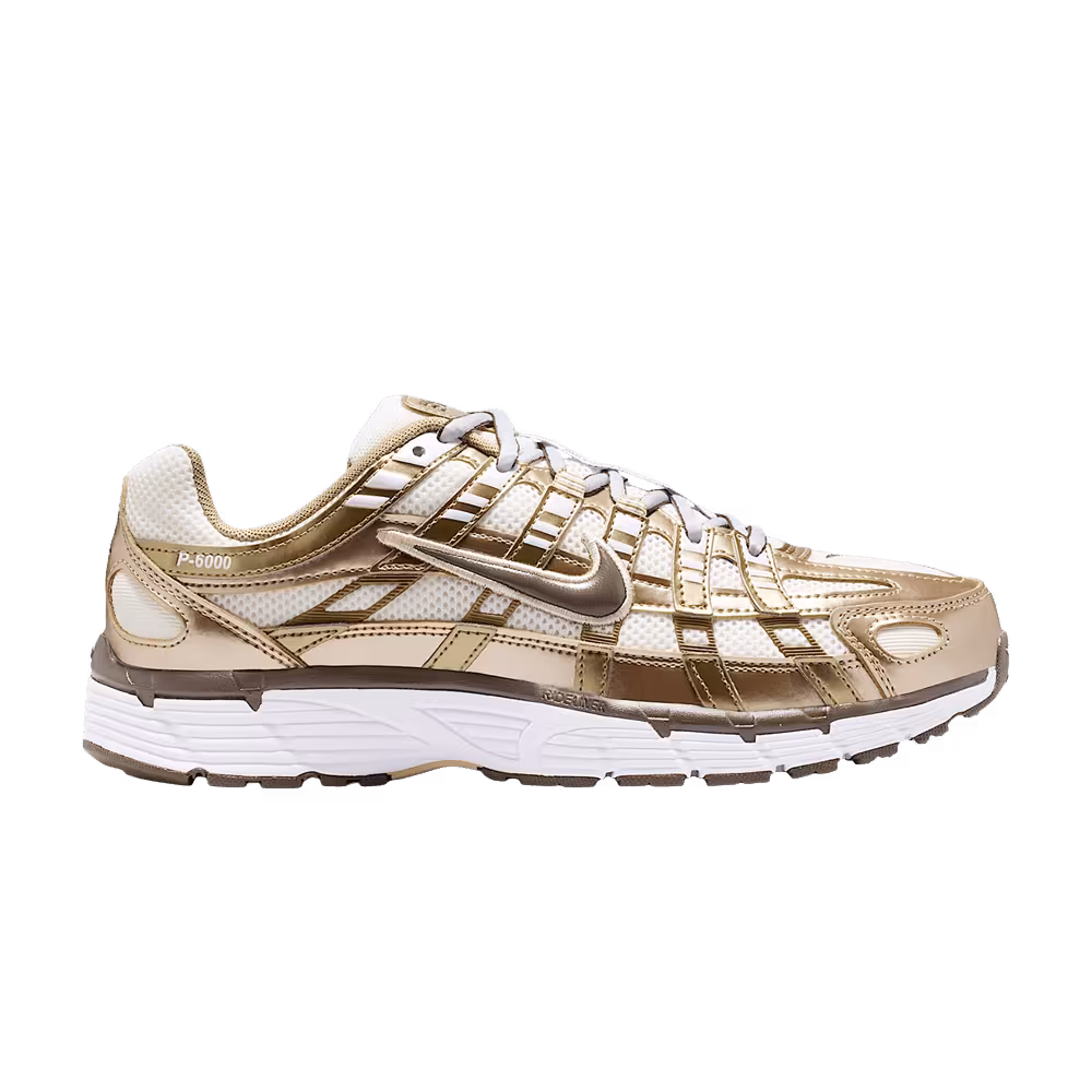 Nike Women's P-6000 Sail Linen White Dark Hazel
