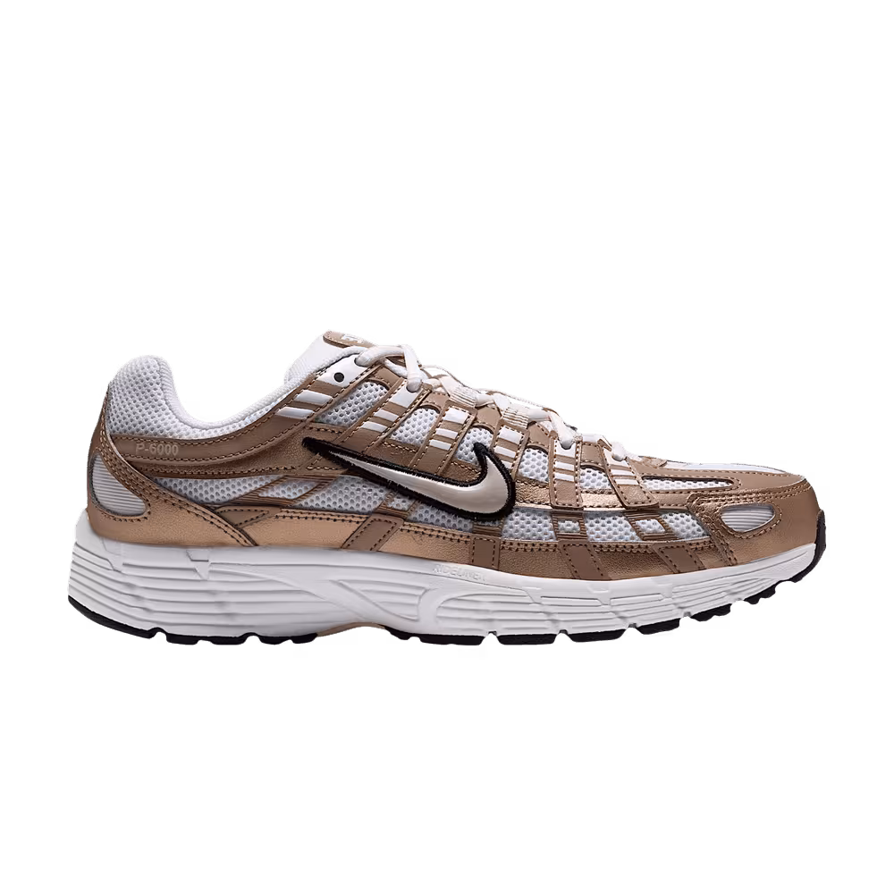 Nike Women's P-6000 White Blur Black Sanddrift