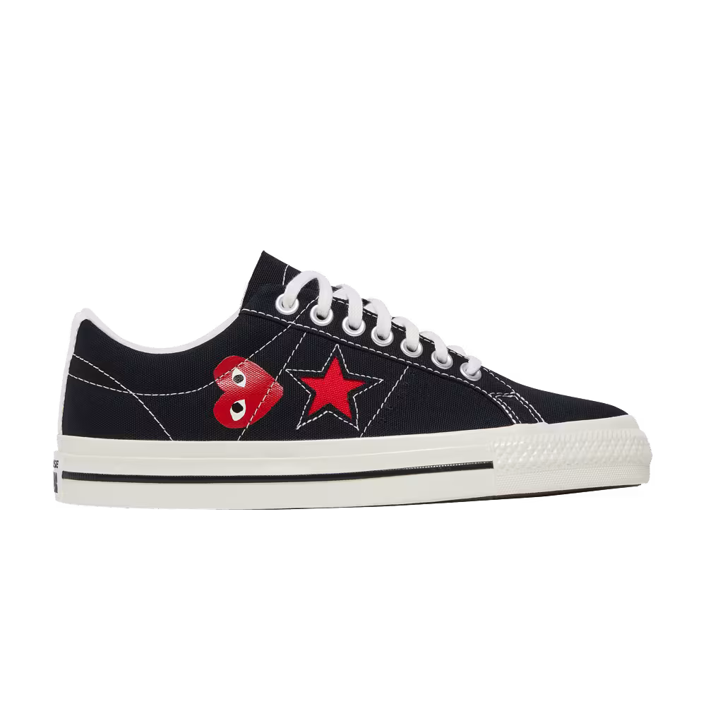 Comme des Garçons Play x Converse One Star Black White