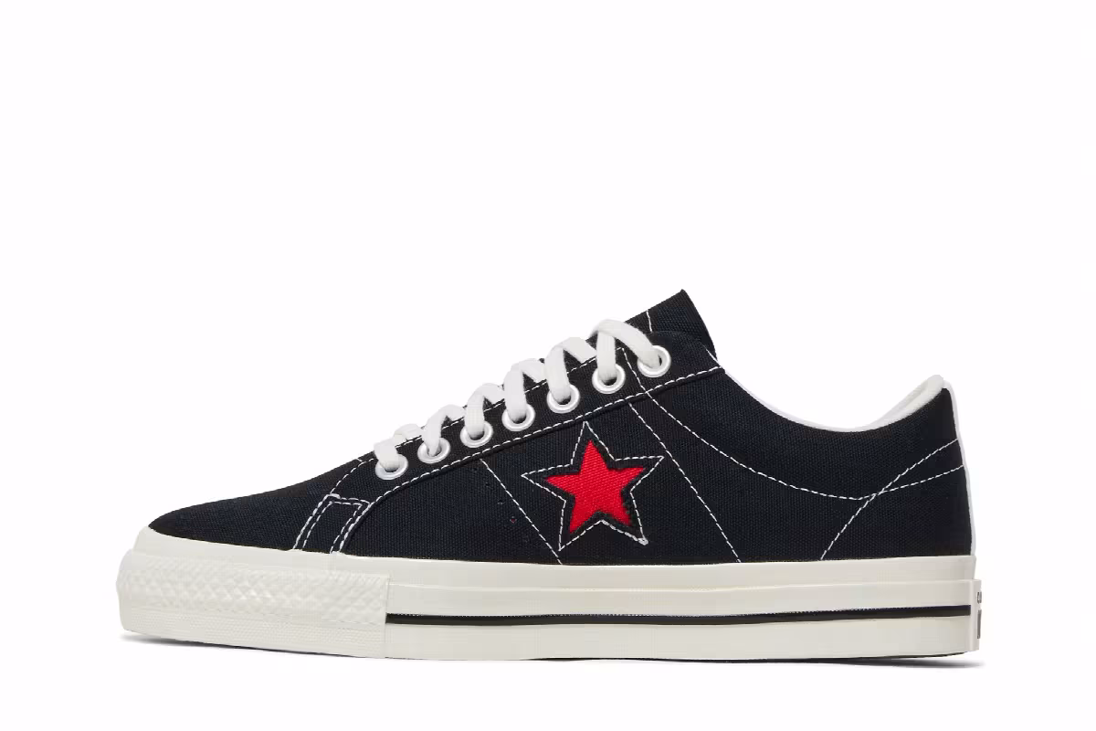 Comme des Garçons Play x Converse One Star Black White, view 4