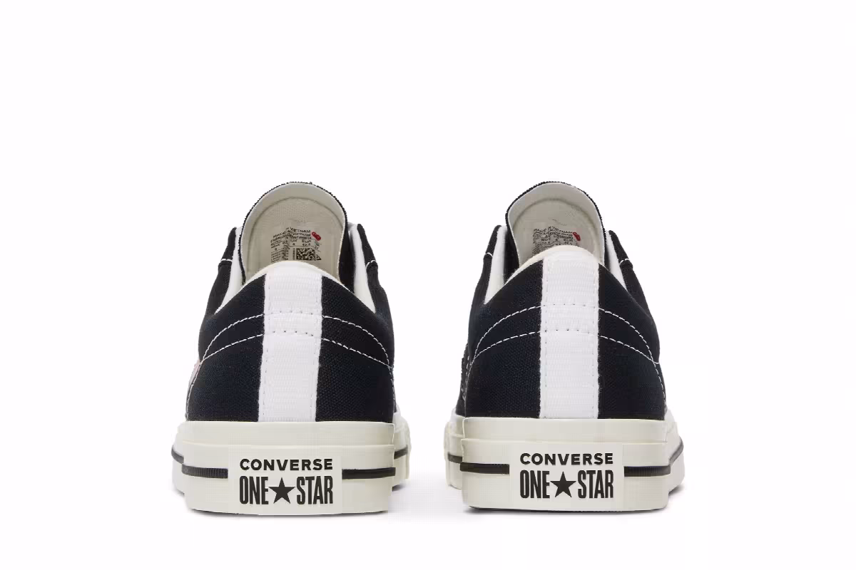Comme des Garçons Play x Converse One Star Black White, view 7
