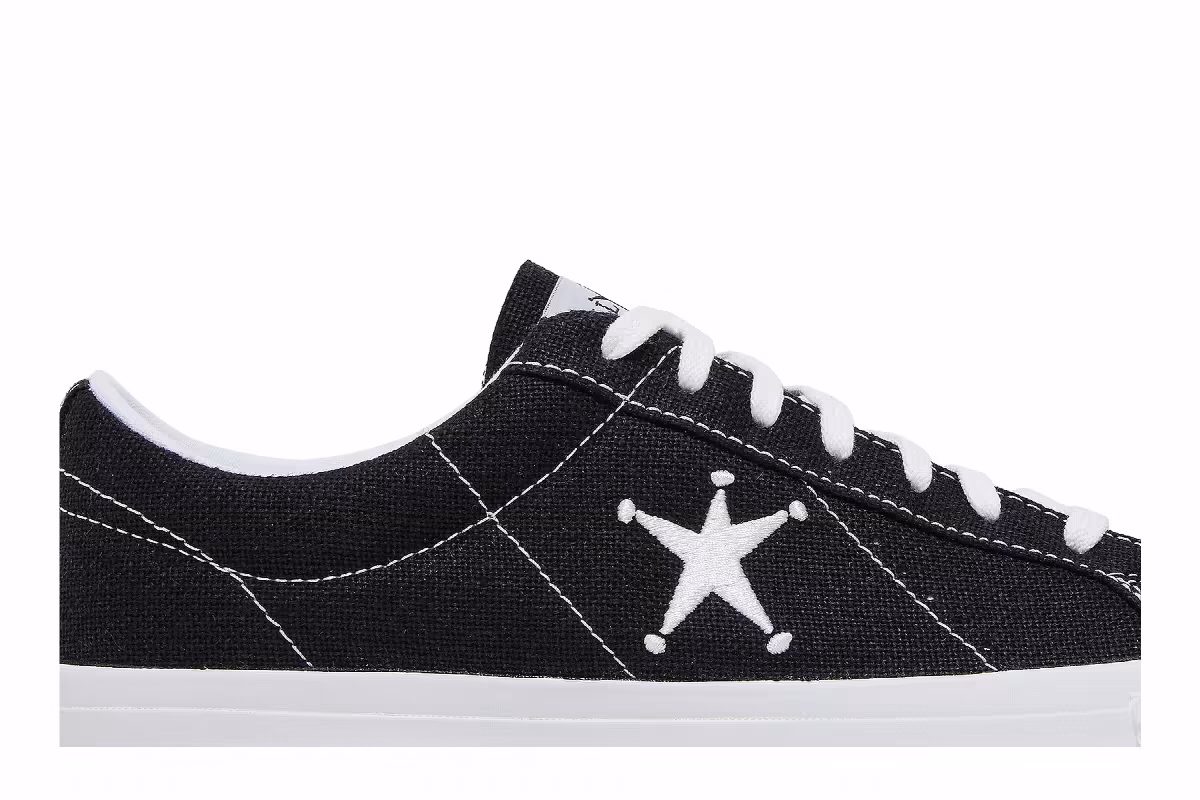 Stussy x Converse One Star Low Black, view 3