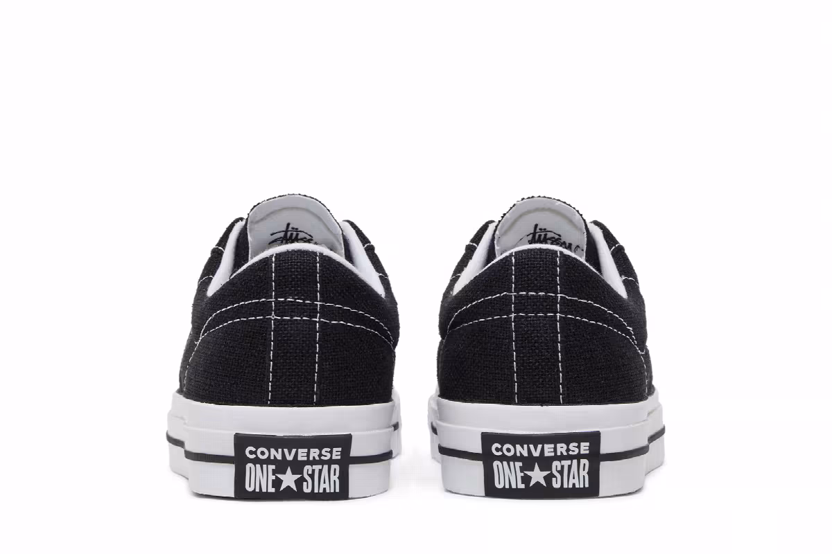 Stussy x Converse One Star Low Black, view 7
