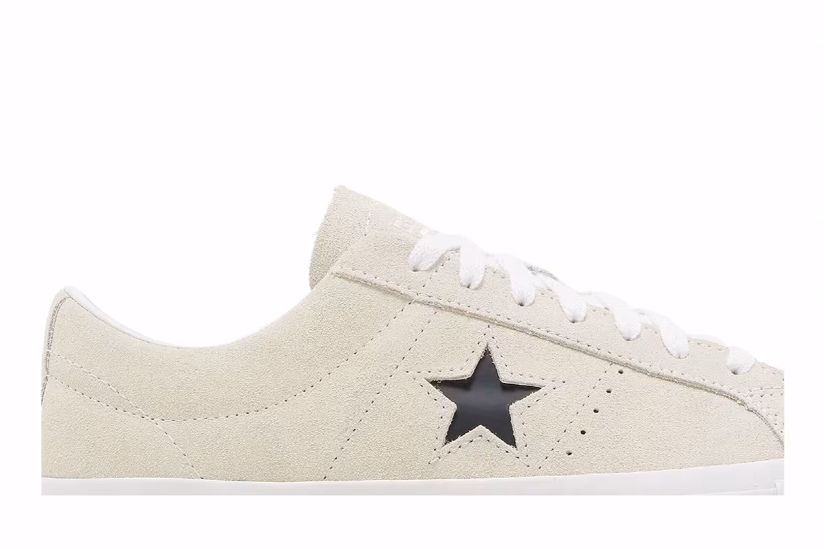 Converse One Star Pro Suede Low Egret White, view 3