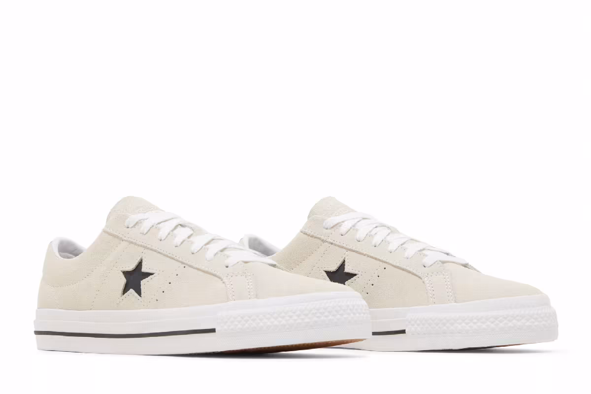 Converse One Star Pro Suede Low Egret White, view 9