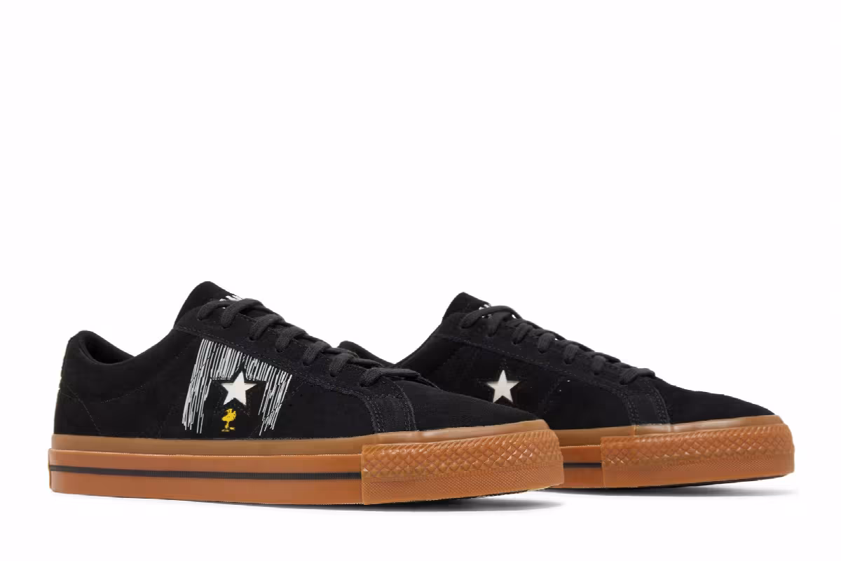 Peanuts x Converse One Star Low Snoopy and Woodstock, view 9