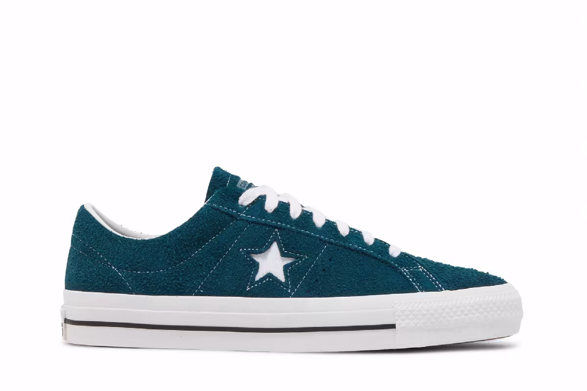 Converse One Star Pro Low Midnight Turquoise, view 2