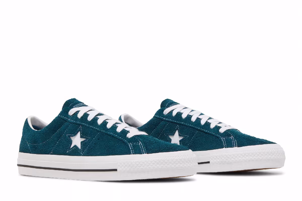 Converse One Star Pro Low Midnight Turquoise, view 9