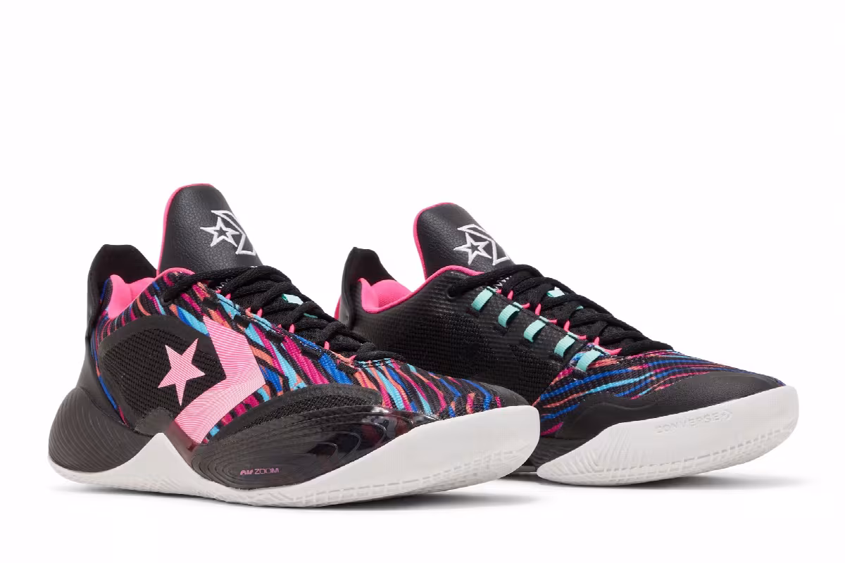 Converse All Star BB Shift Black Neon Pink, view 9