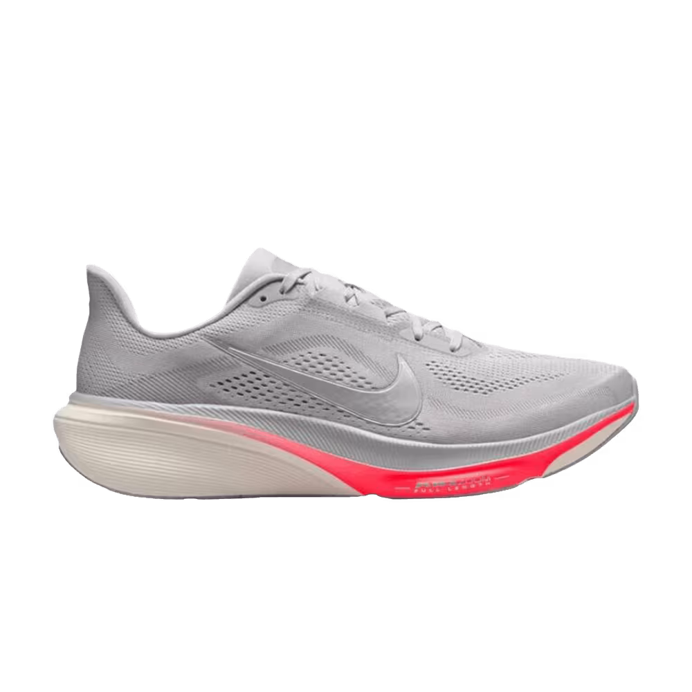Nike Pegasus 42 Wolf Grey Photon Dust Flash Crimson