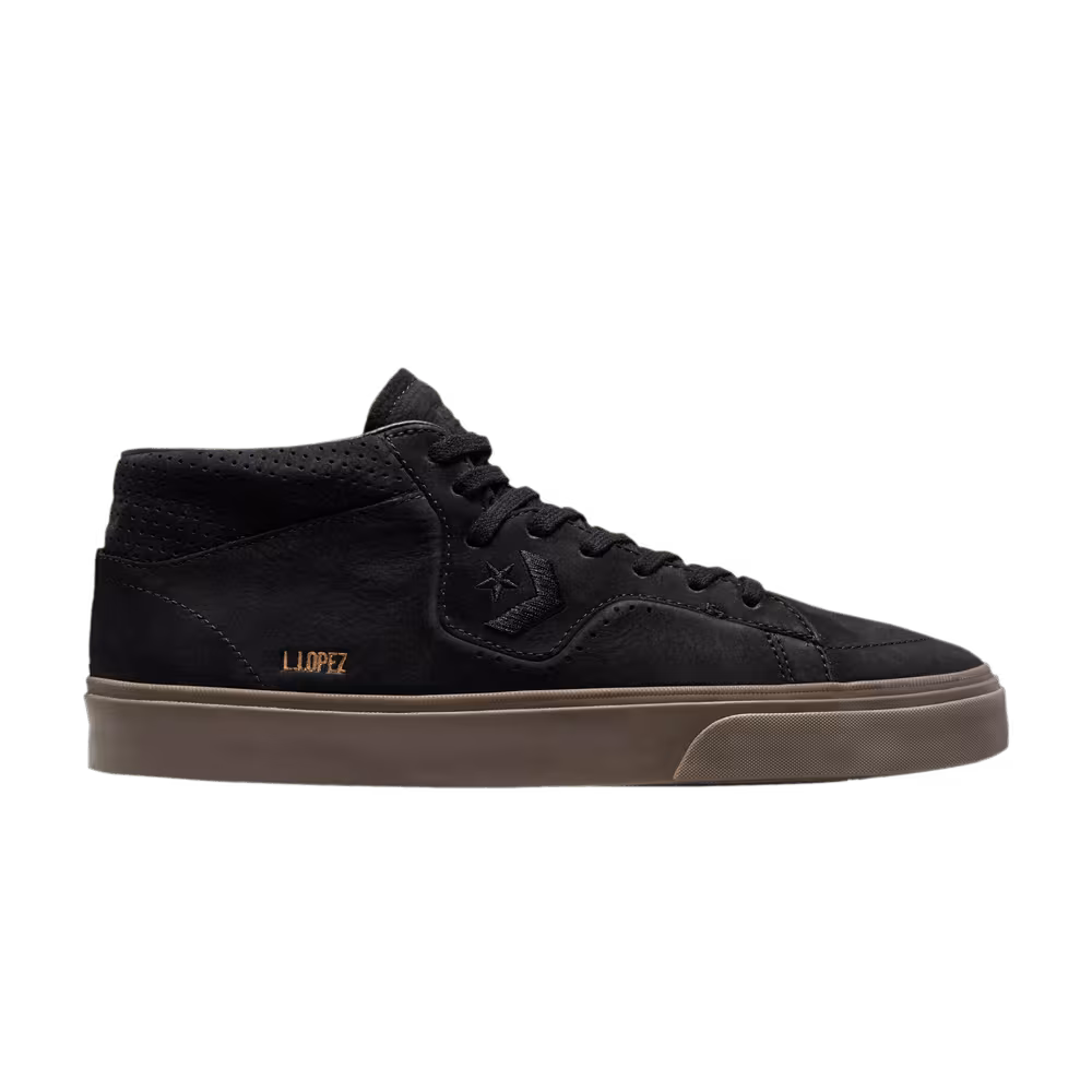 Converse Louie Lopez Pro Mid Black Dark Mushroom
