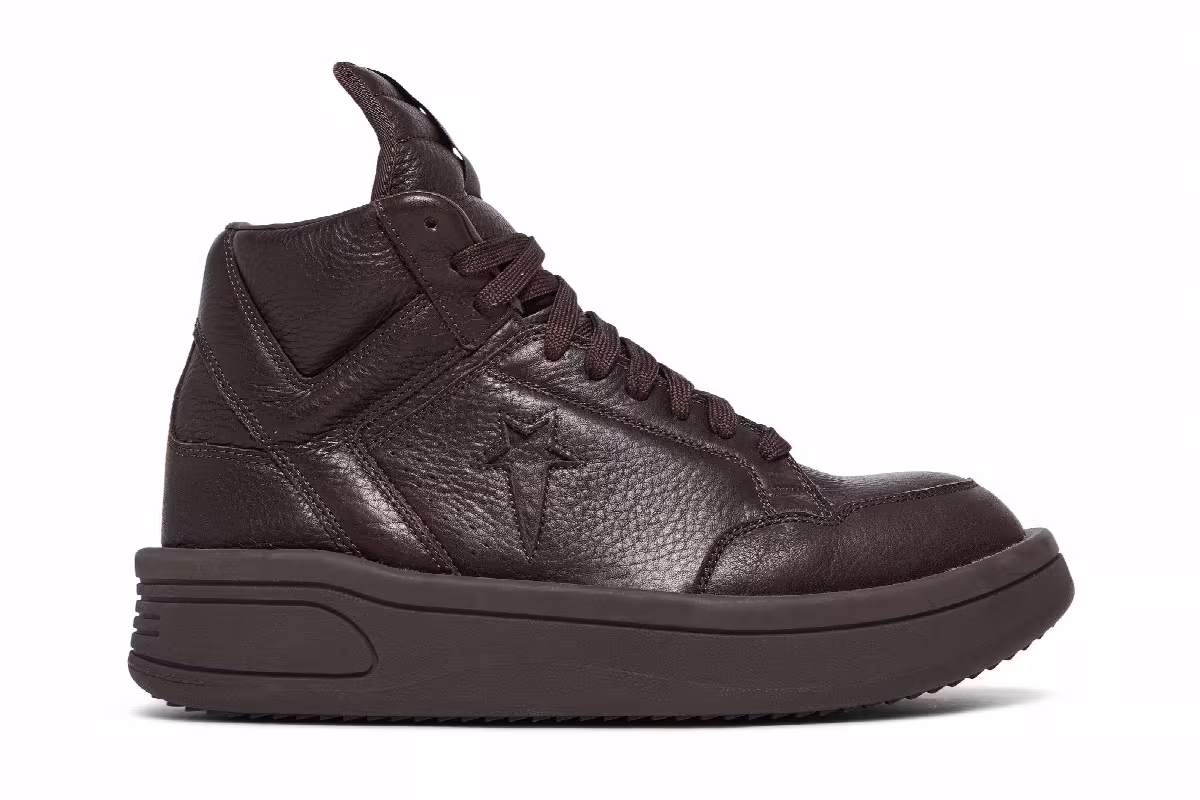 Rick Owens x Converse DRKSHDW TURBOWPN Mid Clay, view 2